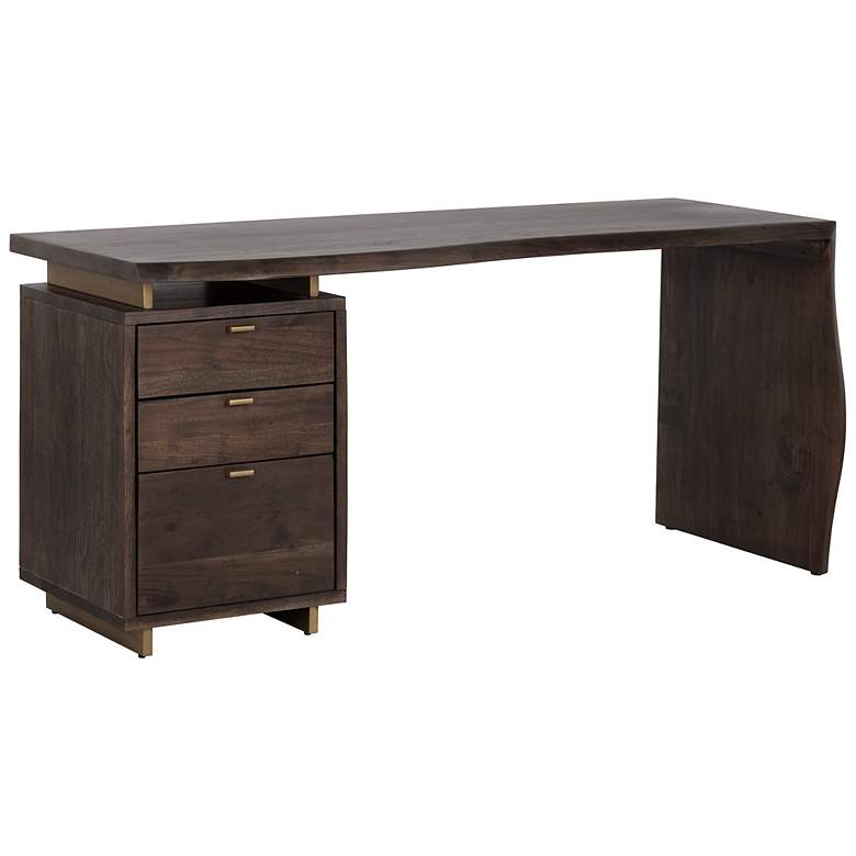 Image 2 Sunpan Lewis Desk Dark Brown more views