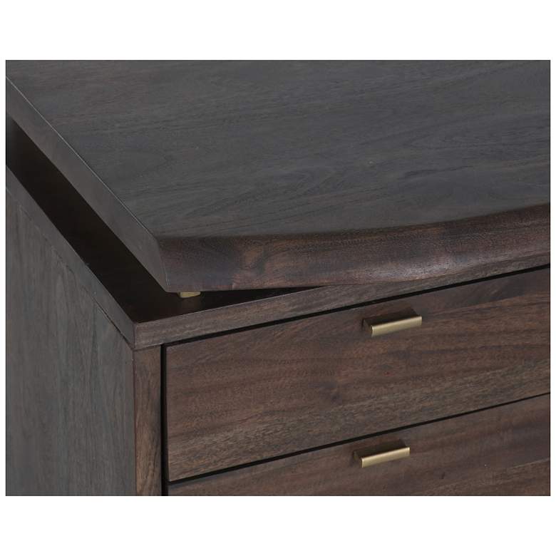 Image 5 Sunpan Lewis Desk Dark Brown more views
