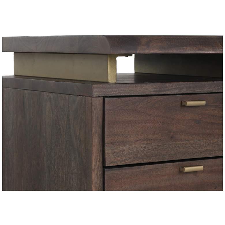 Image 6 Sunpan Lewis Desk Dark Brown more views