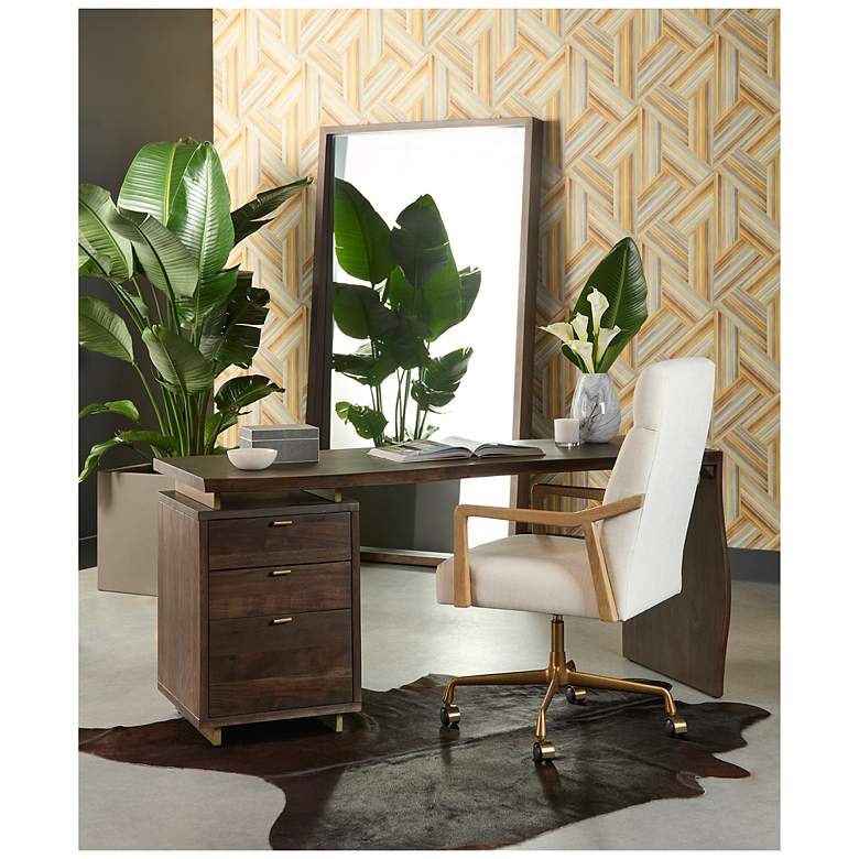 Image 7 Sunpan Lewis Desk Dark Brown more views
