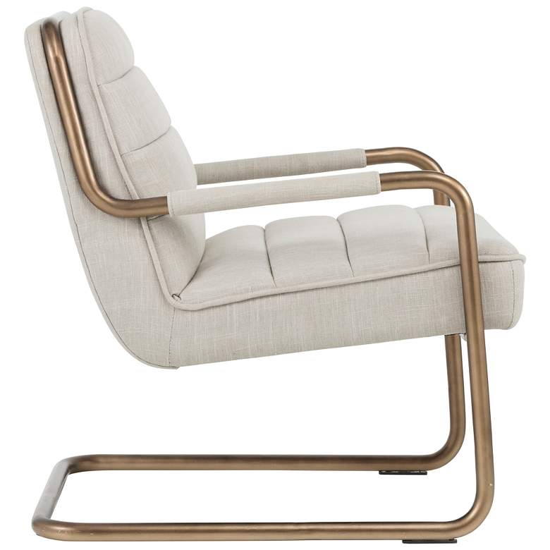 Image 3 Sunpan Lincoln Lounge Chair Beige Linen more views
