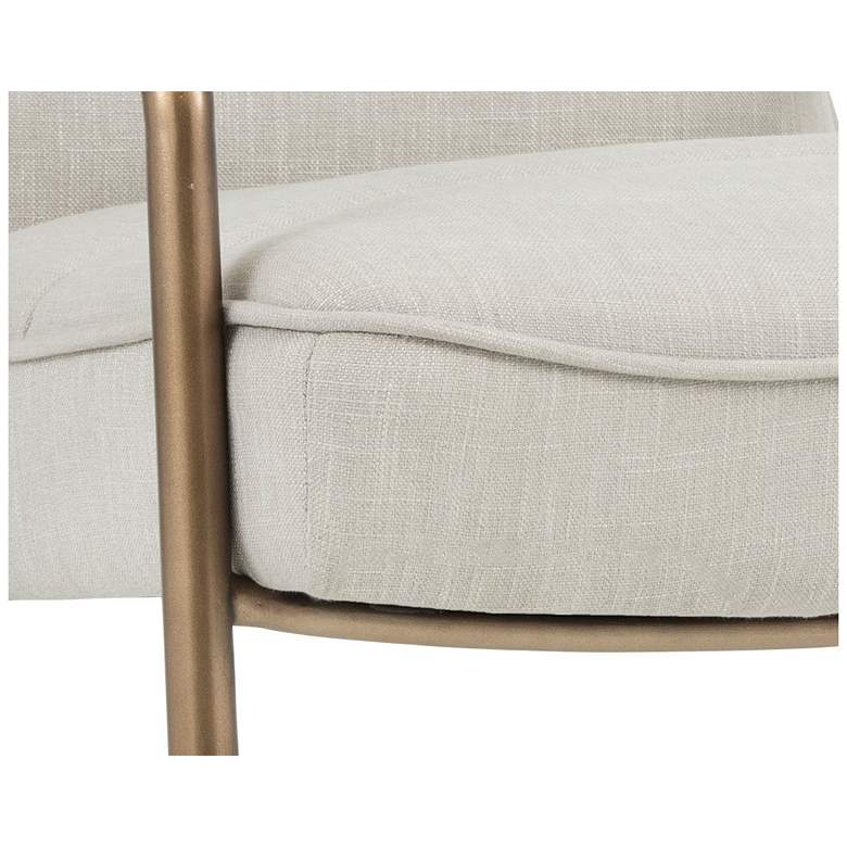 Image 5 Sunpan Lincoln Lounge Chair Beige Linen more views