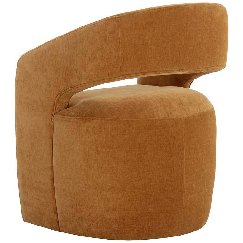 Image 5 Sunpan Lloret Wheeled Dining Armchair Danny Amber more views