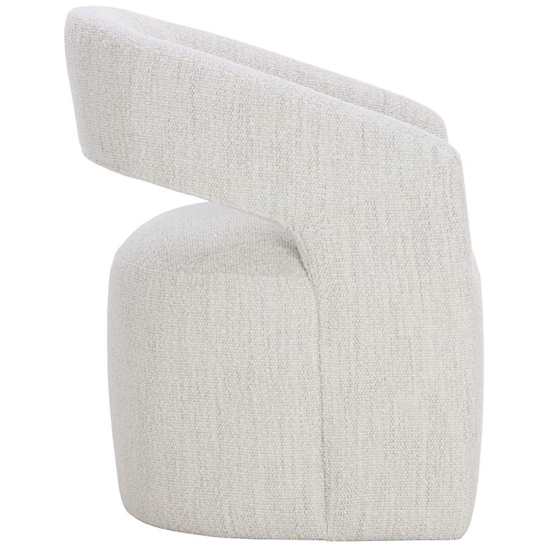 Image 4 Sunpan Lloret Wheeled Dining Armchair Merino Pearl more views