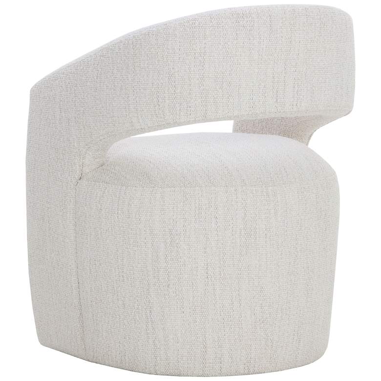Image 5 Sunpan Lloret Wheeled Dining Armchair Merino Pearl more views