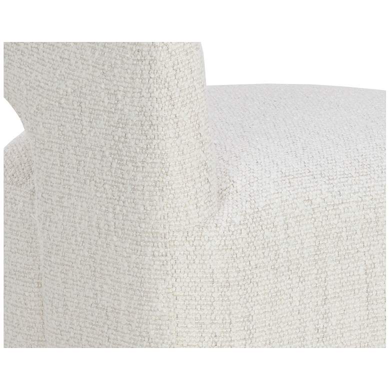 Image 6 Sunpan Lloret Wheeled Dining Armchair Merino Pearl more views