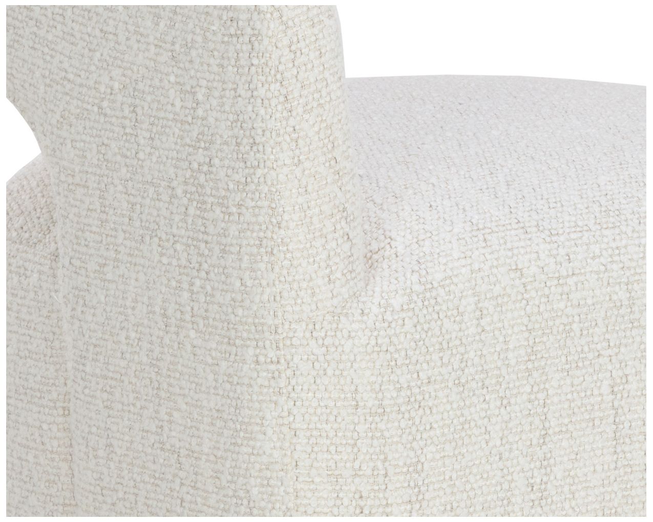 Sunpan Lloret Wheeled Dining Armchair Merino Pearl