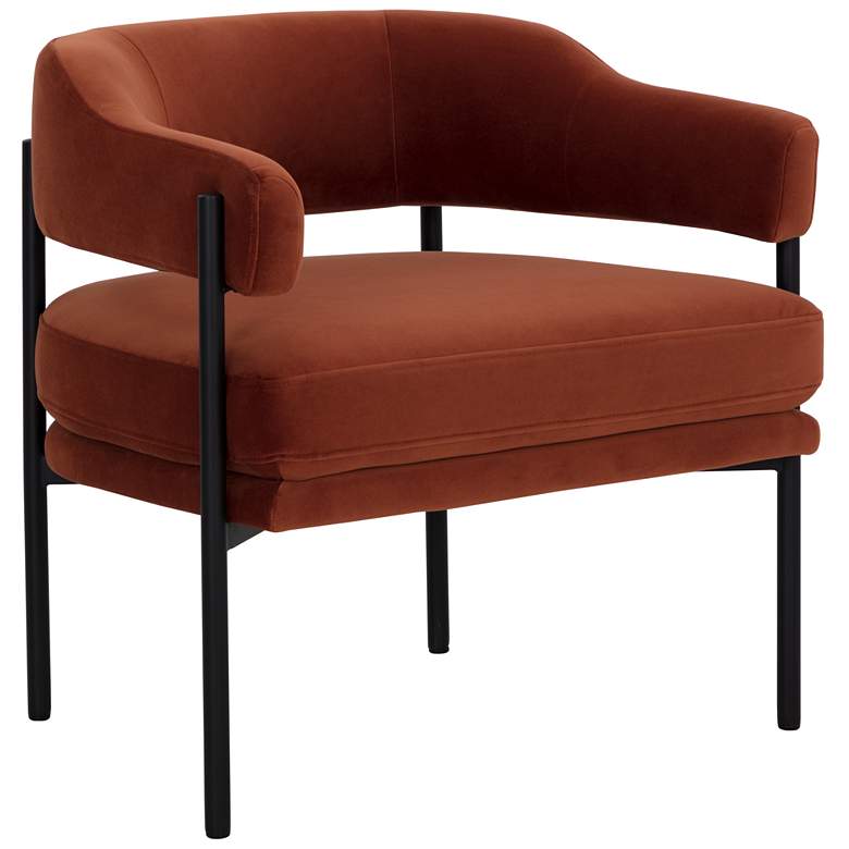 Image 2 Sunpan Lola Lounge Chair Meg Rust