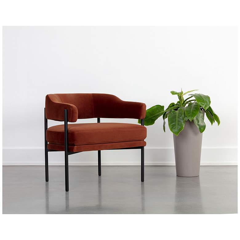 Image 1 Sunpan Lola Lounge Chair Meg Rust