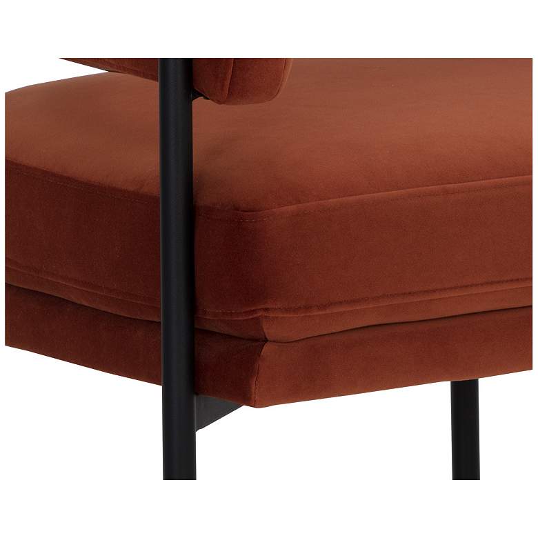 Image 6 Sunpan Lola Lounge Chair Meg Rust more views