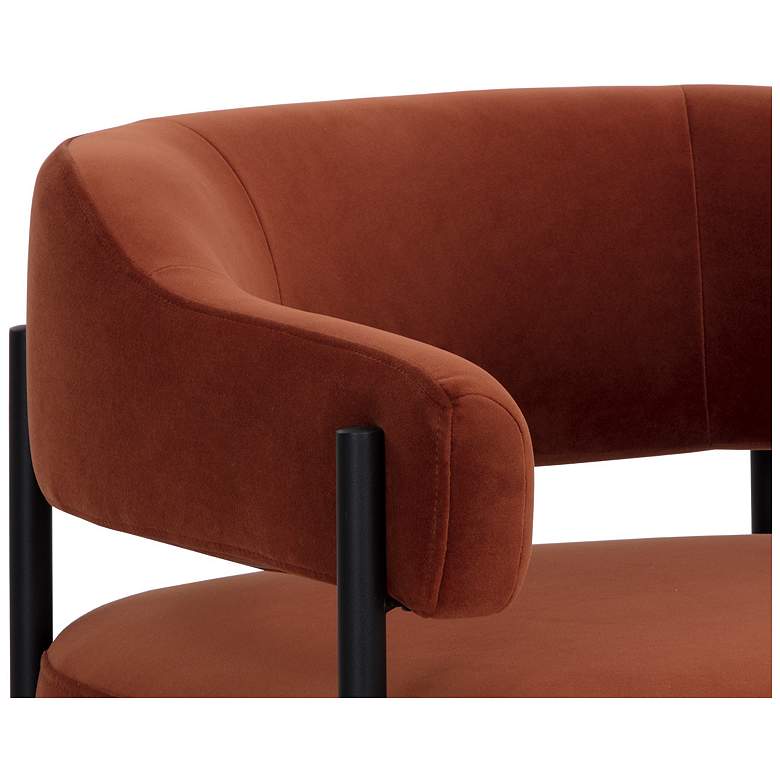 Image 7 Sunpan Lola Lounge Chair Meg Rust more views