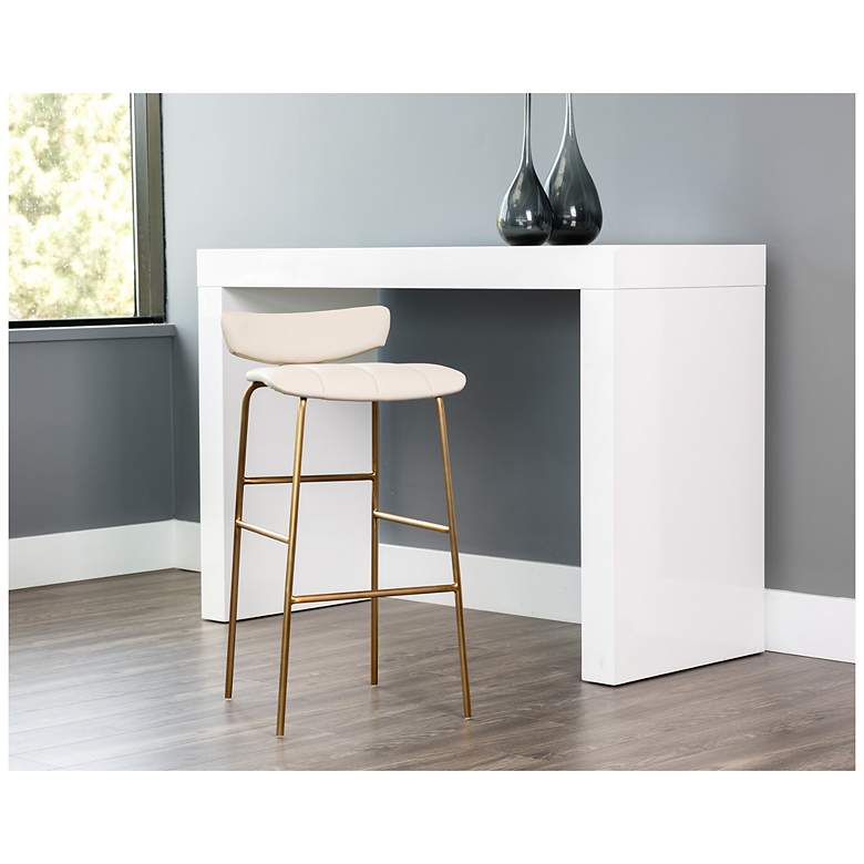 Image 5 Sunpan Lorelei Barstool Dillon Cream more views