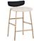 Sunpan Lorelei Counter Stool Dillon Cream and Dillon Black