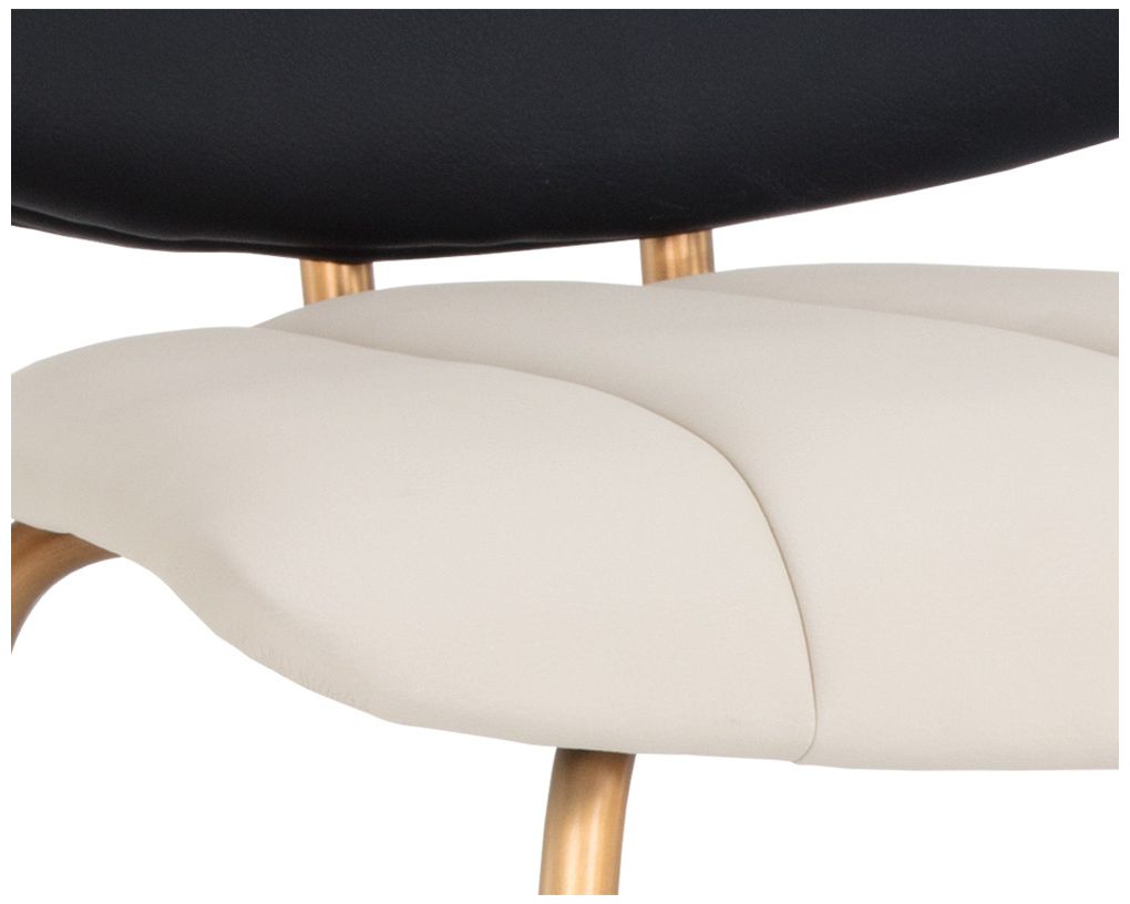 Sunpan Lorelei Counter Stool Dillon Cream and Dillon Black