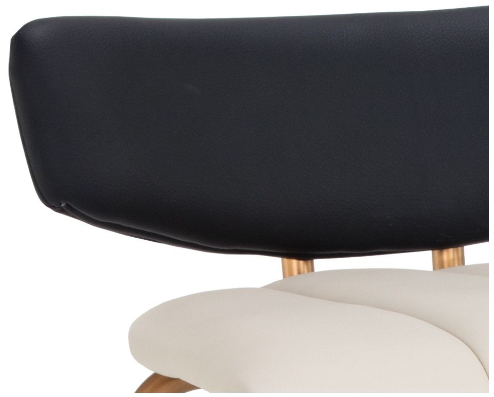 Sunpan Lorelei Counter Stool Dillon Cream and Dillon Black