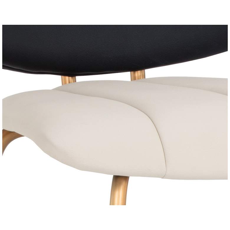 Image 4 Sunpan Lorelei Counter Stool Dillon Cream and Dillon Black more views