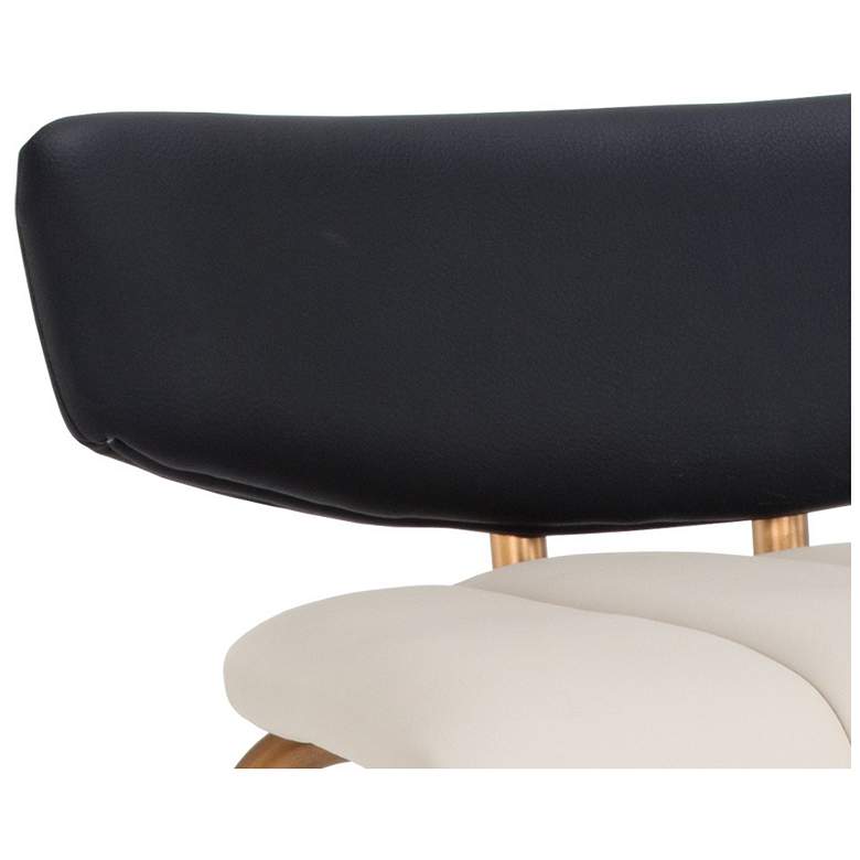 Image 5 Sunpan Lorelei Counter Stool Dillon Cream and Dillon Black more views