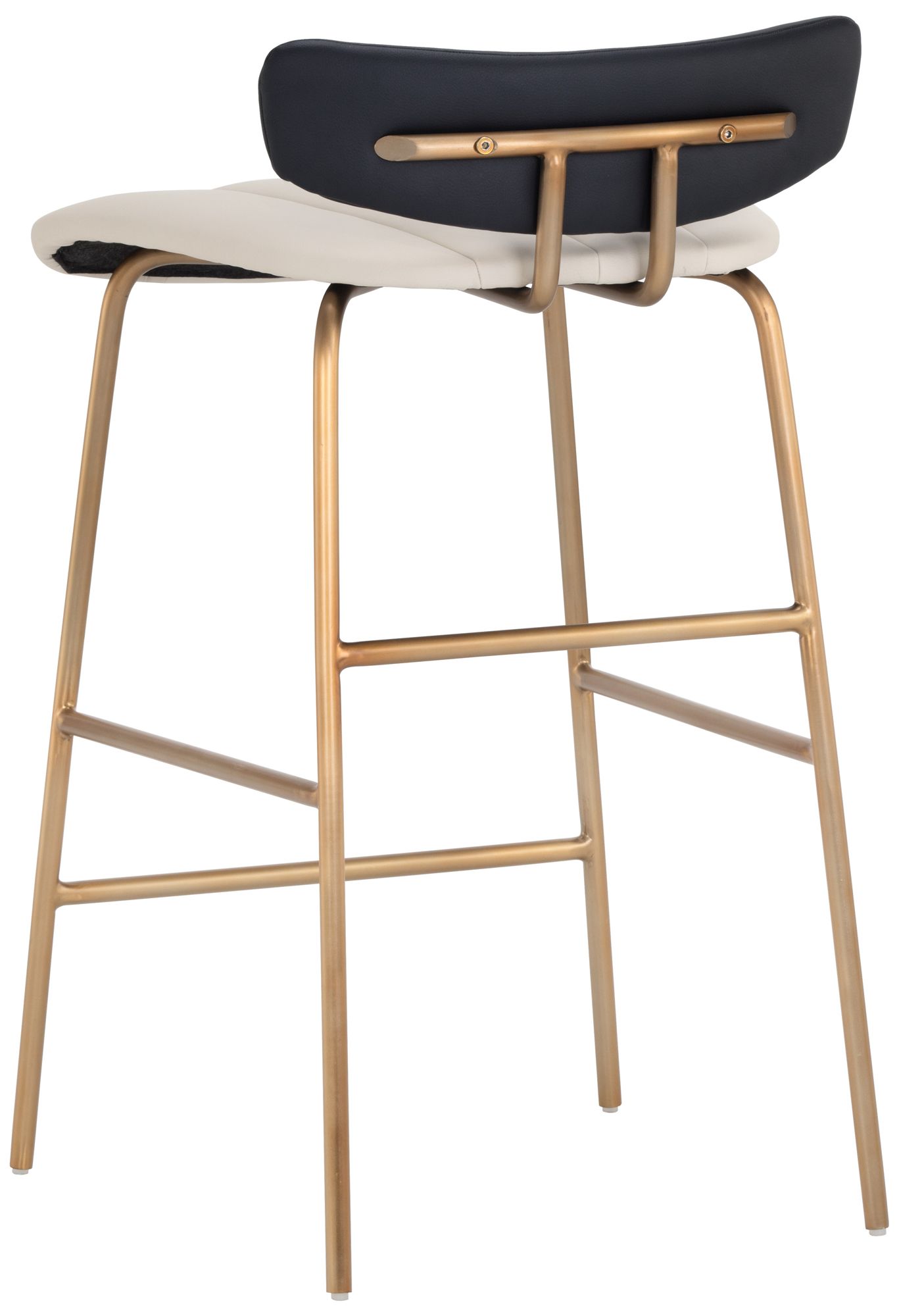 Sunpan Lorelei Counter Stool Dillon Cream and Dillon Black
