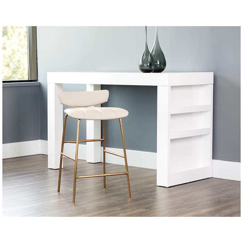 Image 5 Sunpan Lorelei Counter Stool Dillon Cream more views