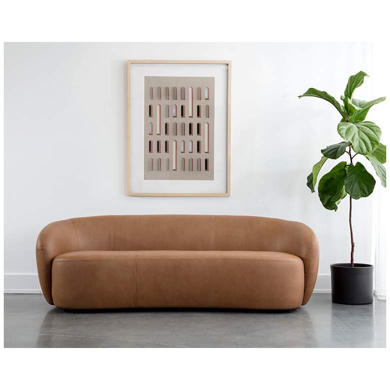 Image 4 Sunpan Lorne Sofa Aline Butternut Leather more views