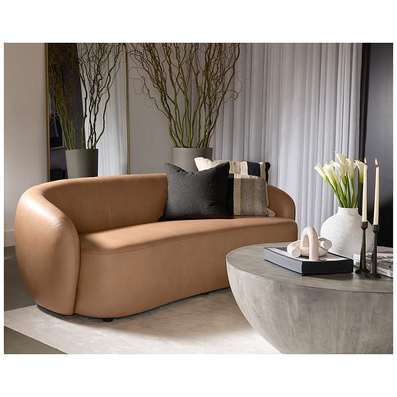 Image 6 Sunpan Lorne Sofa Aline Butternut Leather more views