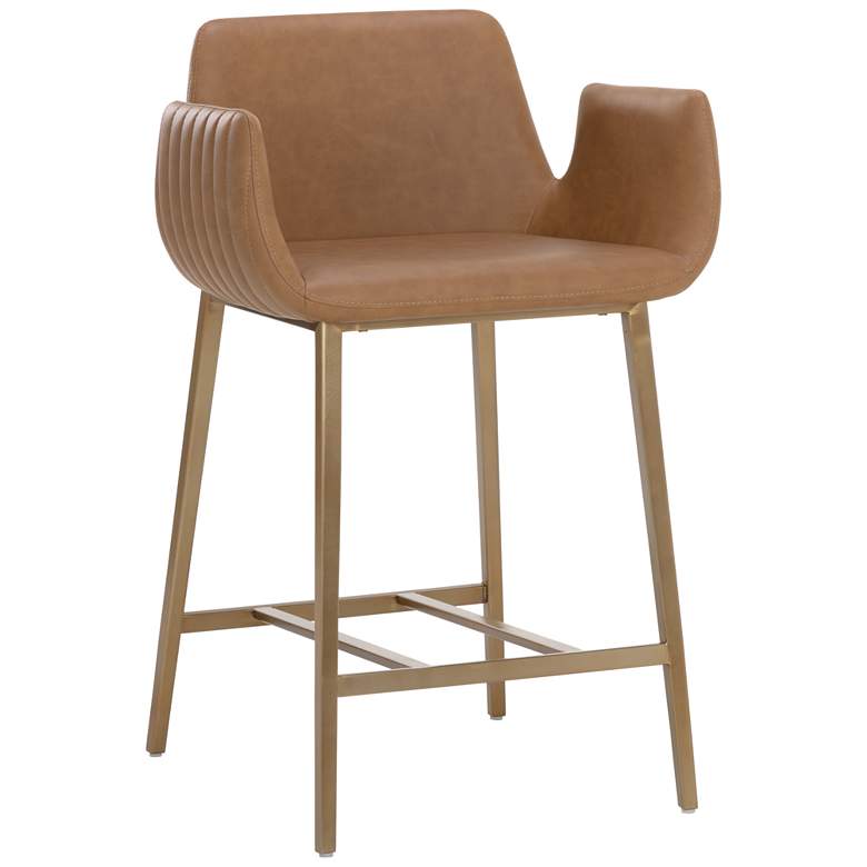 Image 1 Sunpan Lucano Counter Stool Milliken Cognac
