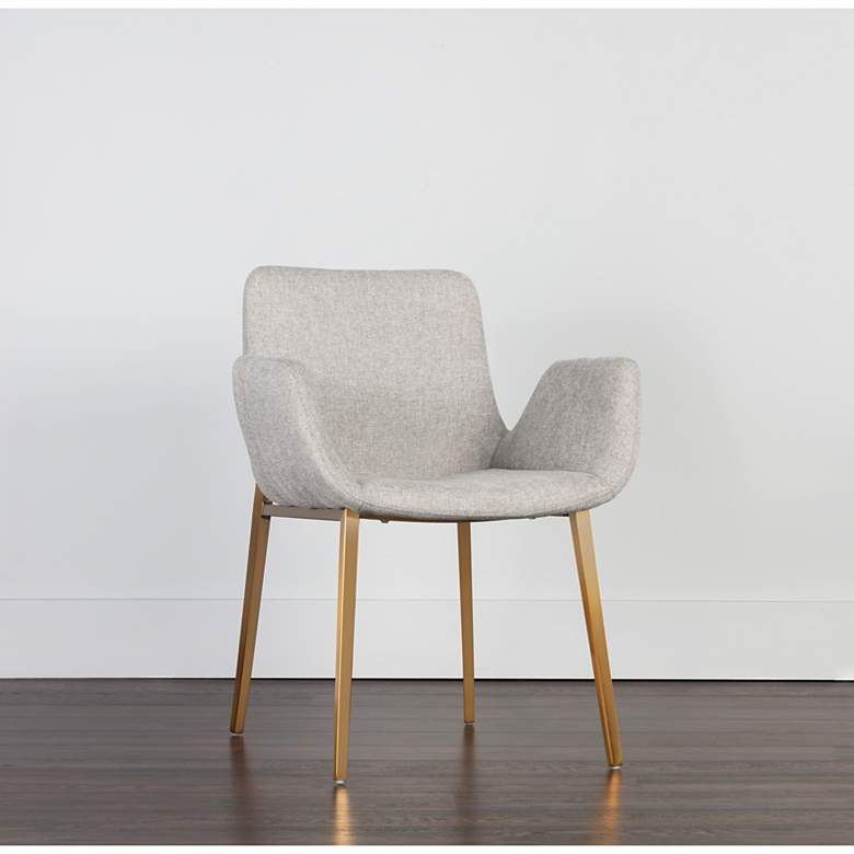 Image 1 Sunpan Lucano Dining Armchair Belfast Heather Gray