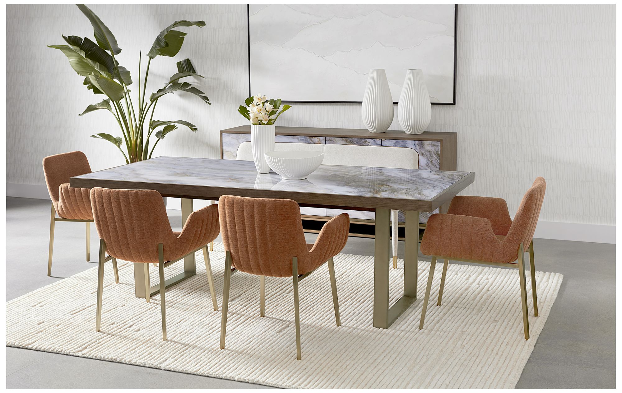 Sunpan Lucano Dining Armchair Belfast Rust