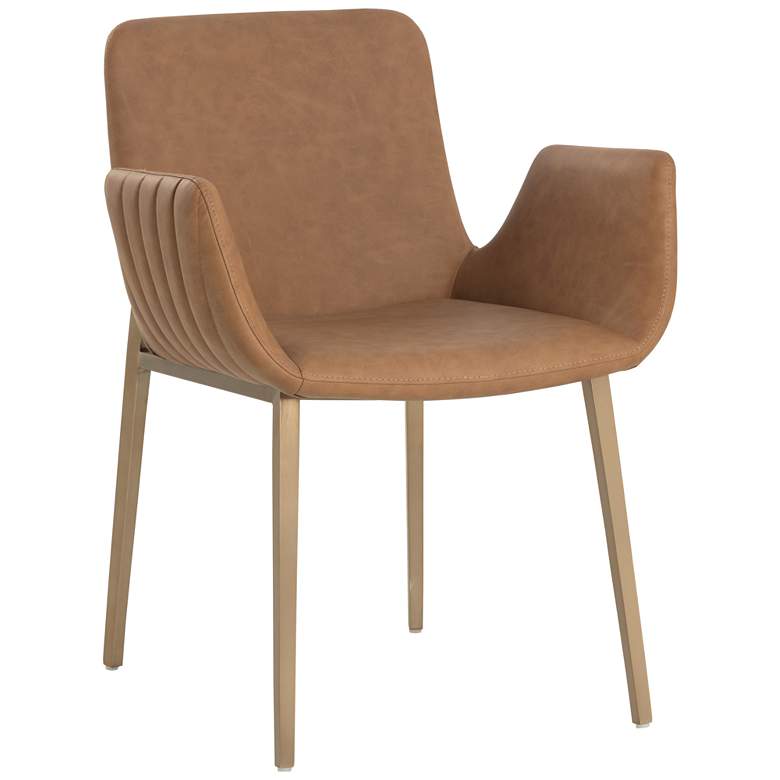 Image 1 Sunpan Lucano Dining Armchair Milliken Cognac