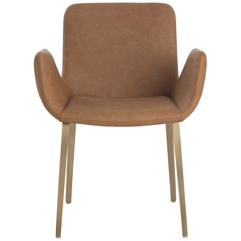 Image 2 Sunpan Lucano Dining Armchair Milliken Cognac more views