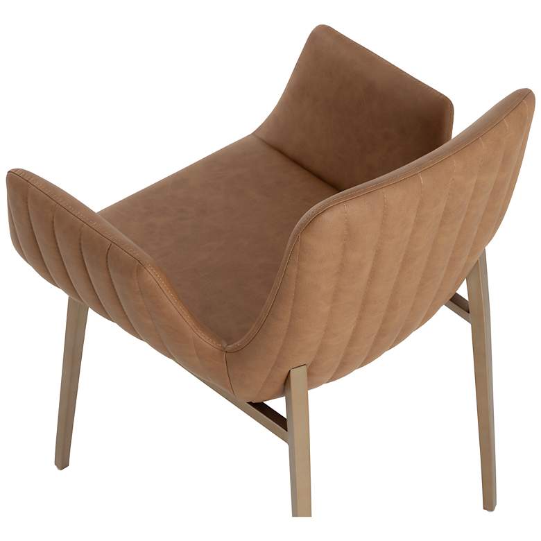 Image 5 Sunpan Lucano Dining Armchair Milliken Cognac more views