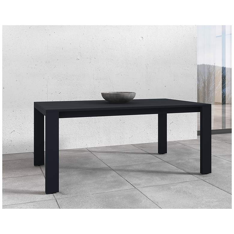 Image 2 Sunpan Lucerne Dining Table Sterling Black 70" more views
