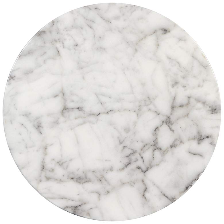 Image 2 Sunpan Lucida End Table Marble Look White more views