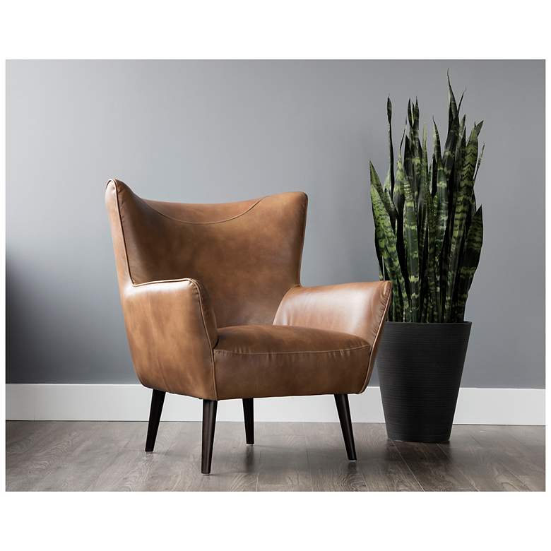 Image 1 Sunpan Luther Lounge Chair Tobacco Tan