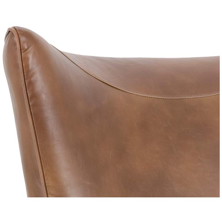 Image 5 Sunpan Luther Lounge Chair Tobacco Tan more views