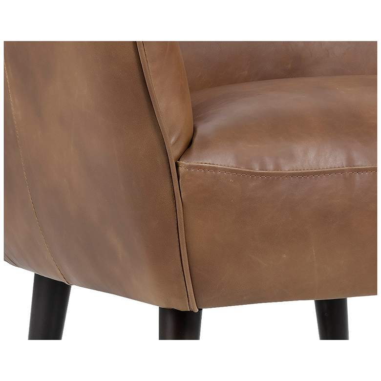Image 6 Sunpan Luther Lounge Chair Tobacco Tan more views