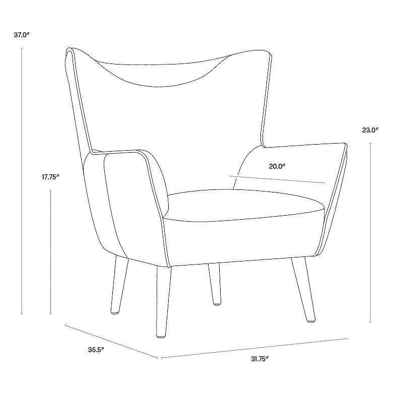 Image 7 Sunpan Luther Lounge Chair Tobacco Tan more views