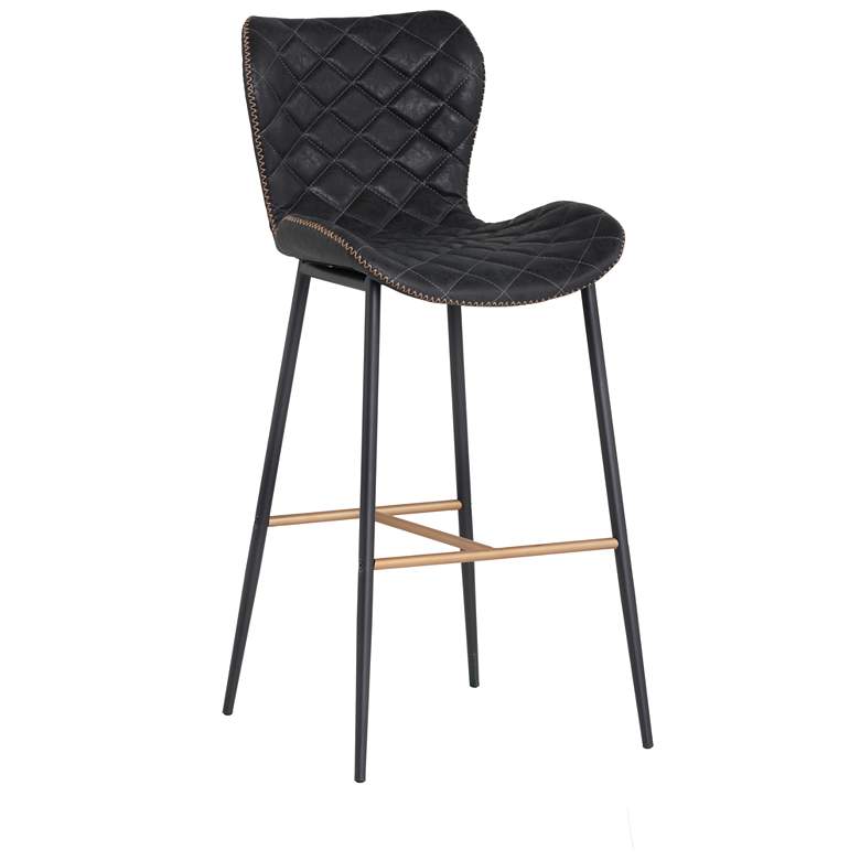 Image 1 Sunpan Lyla Barstool Antique Black Set of 2