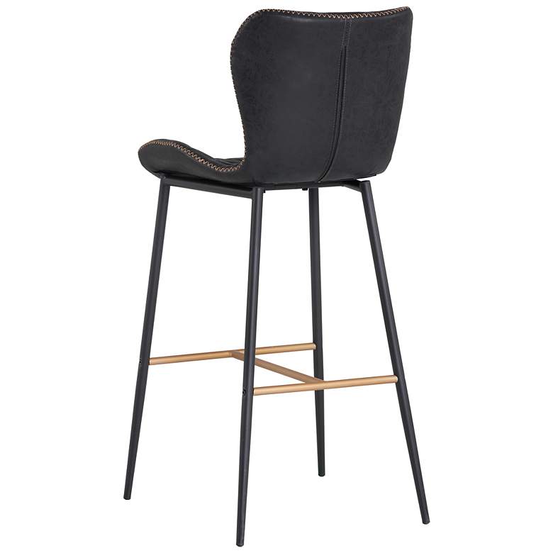 Image 3 Sunpan Lyla Barstool Antique Black Set of 2 more views