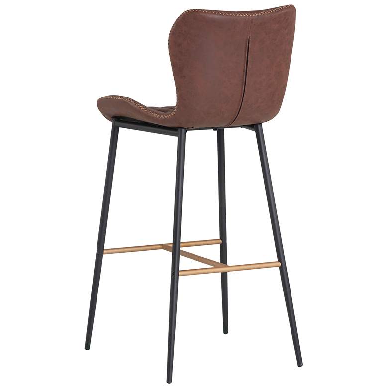 Image 3 Sunpan Lyla Barstool Antique Brown Set of 2 more views