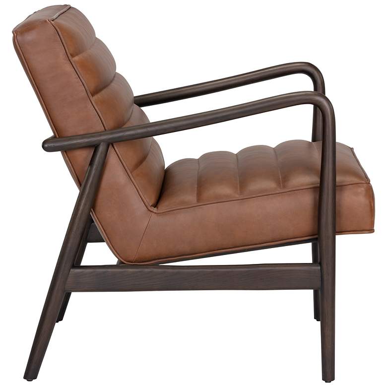 Image 4 Sunpan Lyric Lounge Chair Vintage Caramel Leather more views