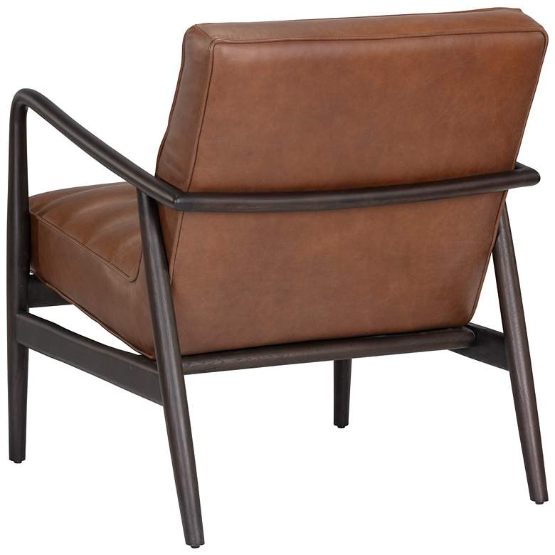 Image 5 Sunpan Lyric Lounge Chair Vintage Caramel Leather more views