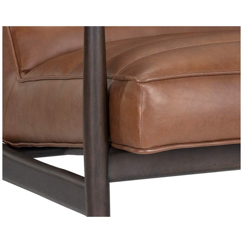 Image 6 Sunpan Lyric Lounge Chair Vintage Caramel Leather more views