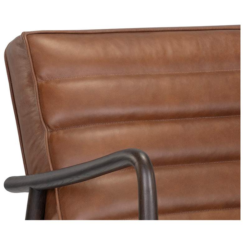 Image 7 Sunpan Lyric Lounge Chair Vintage Caramel Leather more views