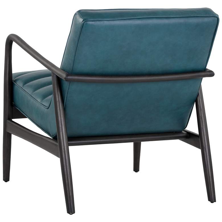 Image 5 Sunpan Lyric Lounge Chair Vintage Peacock Leather more views