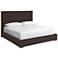 Sunpan Mabel Bed King Meg Dark Brown