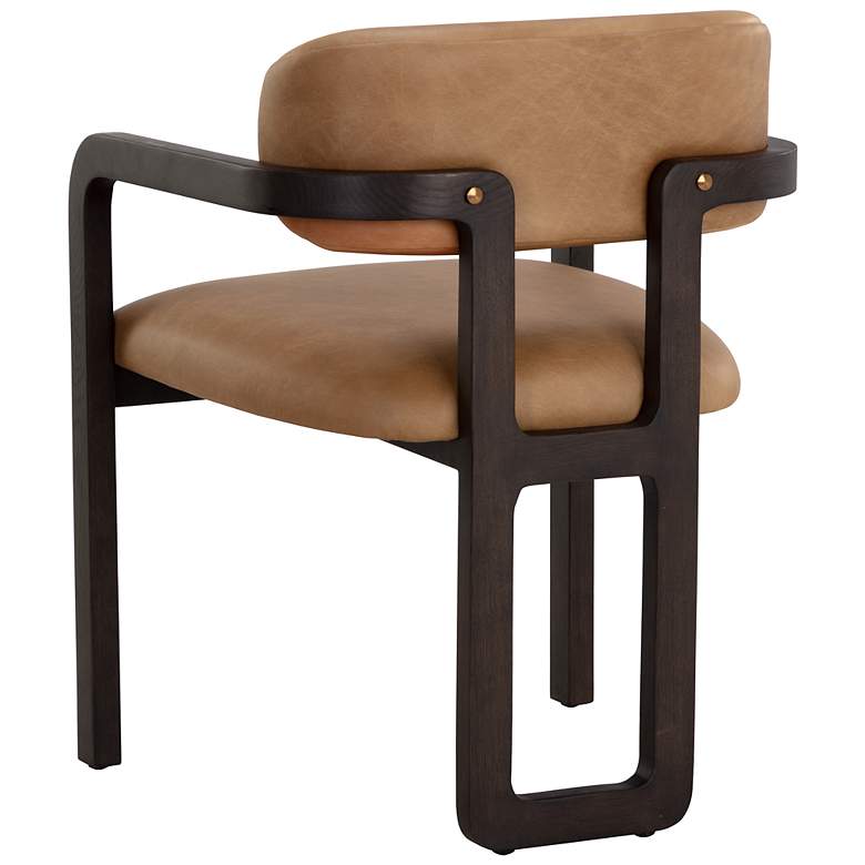 Image 5 Sunpan Madrone Dining Armchair Brown Ludlow Sesame Leather more views