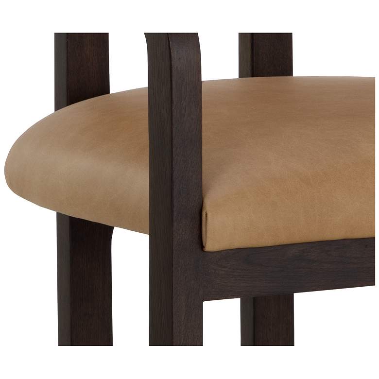 Image 6 Sunpan Madrone Dining Armchair Brown Ludlow Sesame Leather more views