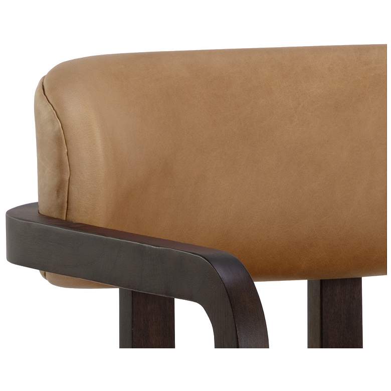 Image 7 Sunpan Madrone Dining Armchair Brown Ludlow Sesame Leather more views
