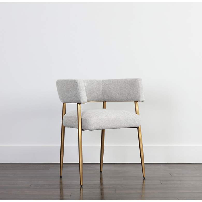 Image 1 Sunpan Maestro Dining Armchair Belfast Heather Gray